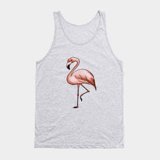 pink flamingo bird Tank Top